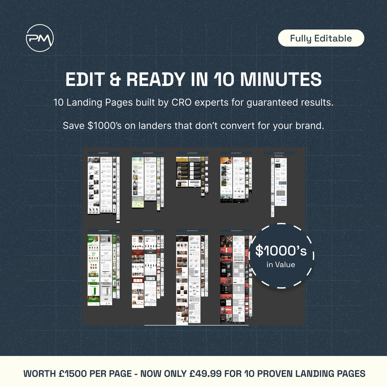 Landers Volume 1 - 10 High-Converting Landing Page Templates