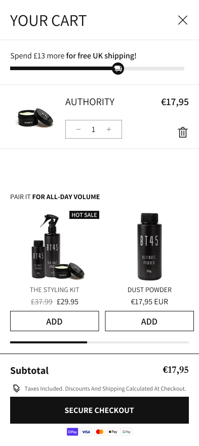 Cart example