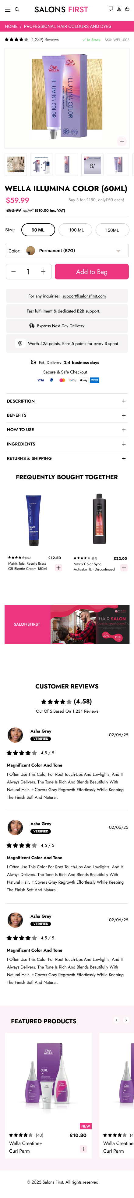 Product Pages example