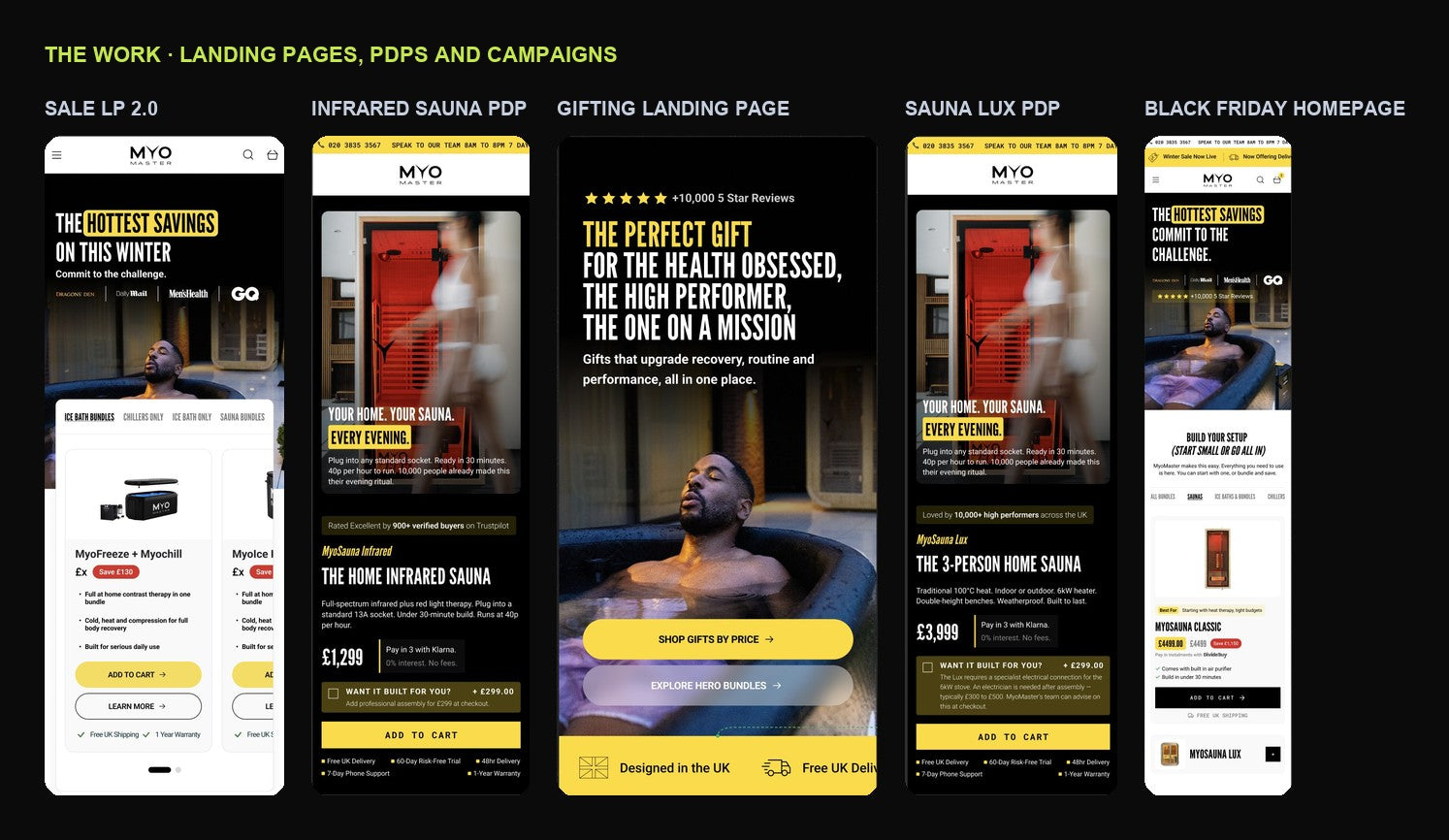 MyoMaster optimised page